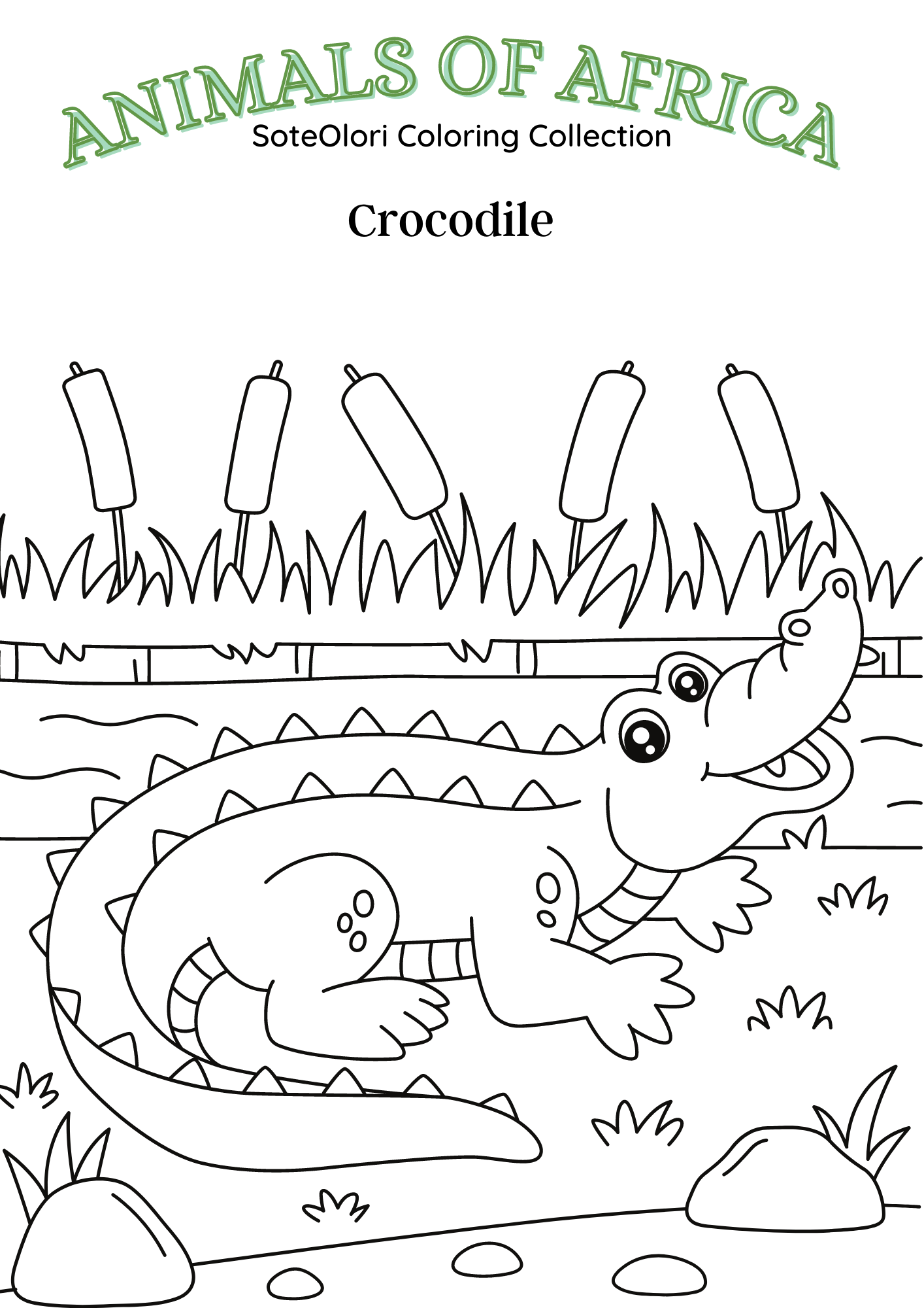 Coloring pages: Animals of Africa