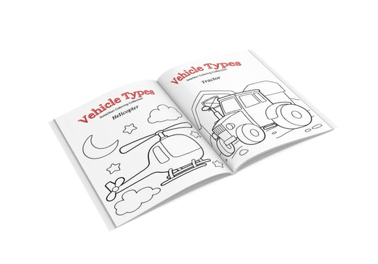 Coloring Pages: Vehicle Types